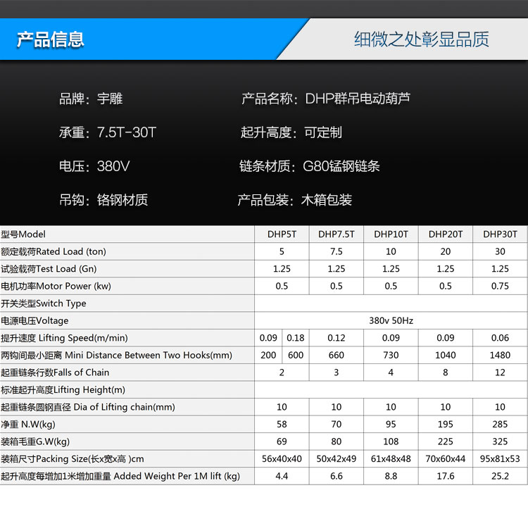 全鋼架用爬升電動葫蘆產(chǎn)品信息